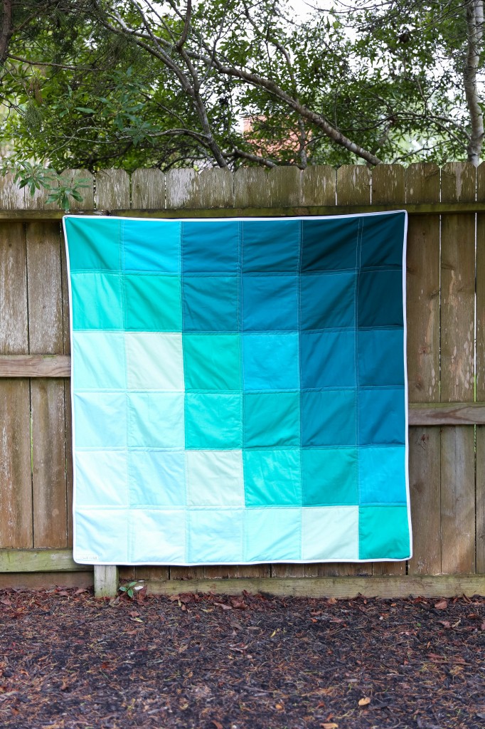 ombre baby quilt